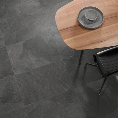 Lago Slate Graphite Porcelain Floor and Wall Tile - Lapicida