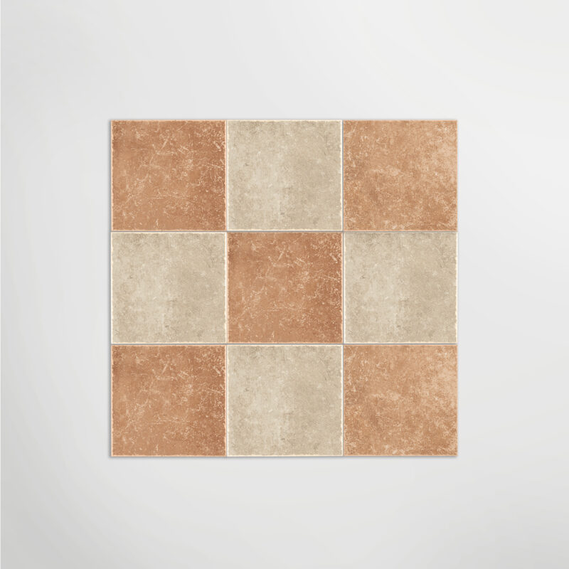 LAPICIDA Venetian Porcelain Terracotta and Venetian Porcelain Sand Chequer pattern