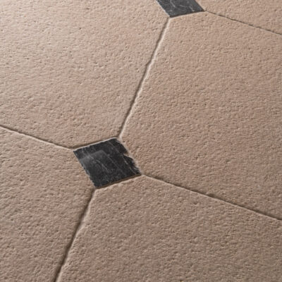 LAPICIDA English Heritage Blackfriars Cream Octagon with Inserts stone flooring