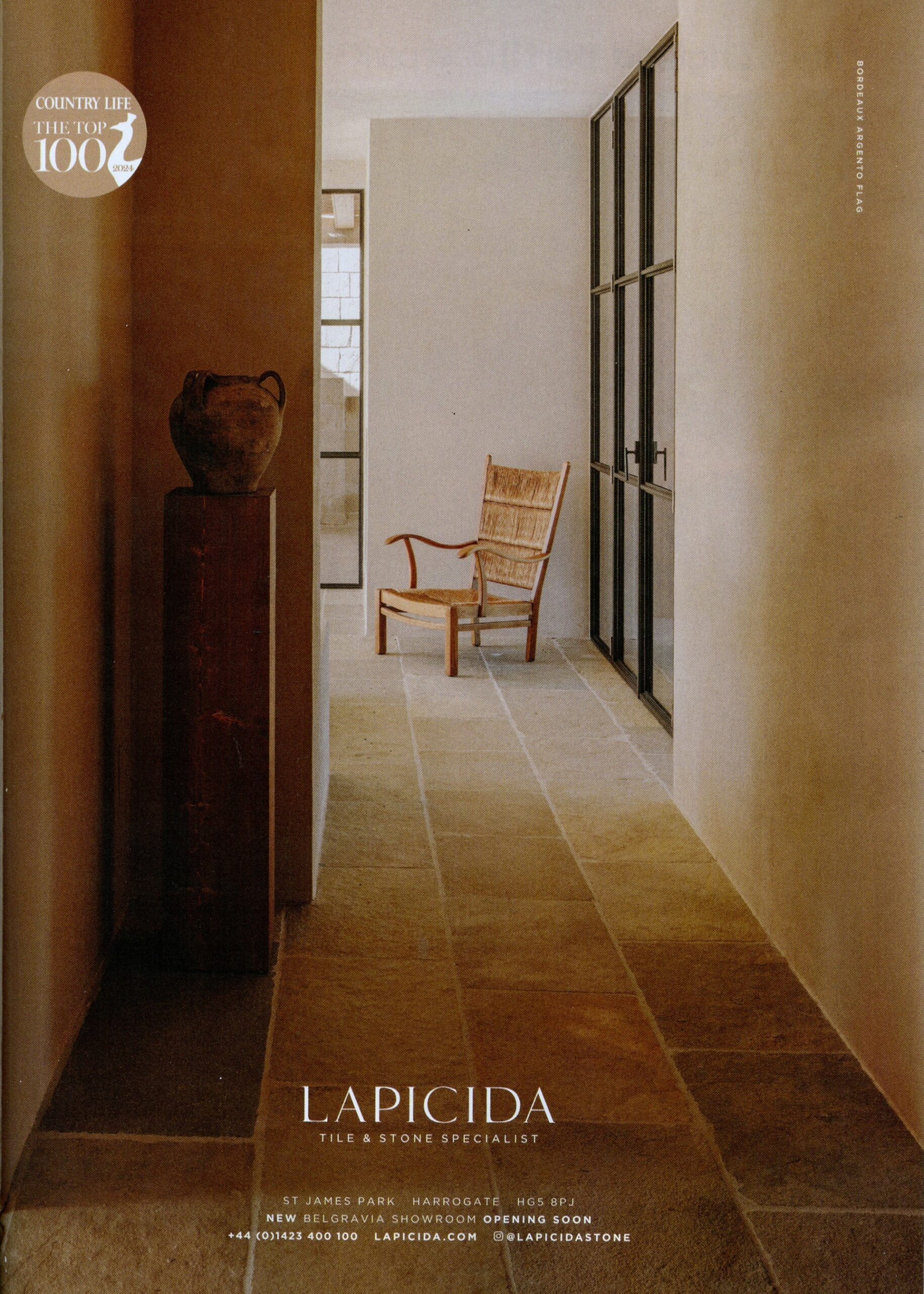 Country Life 9 October 2024 - Lapicida Advert in the Interiors issue