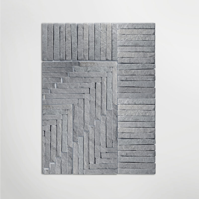 LAPICIDA Bordeaux Blue Soldier Course limestone floor grouping