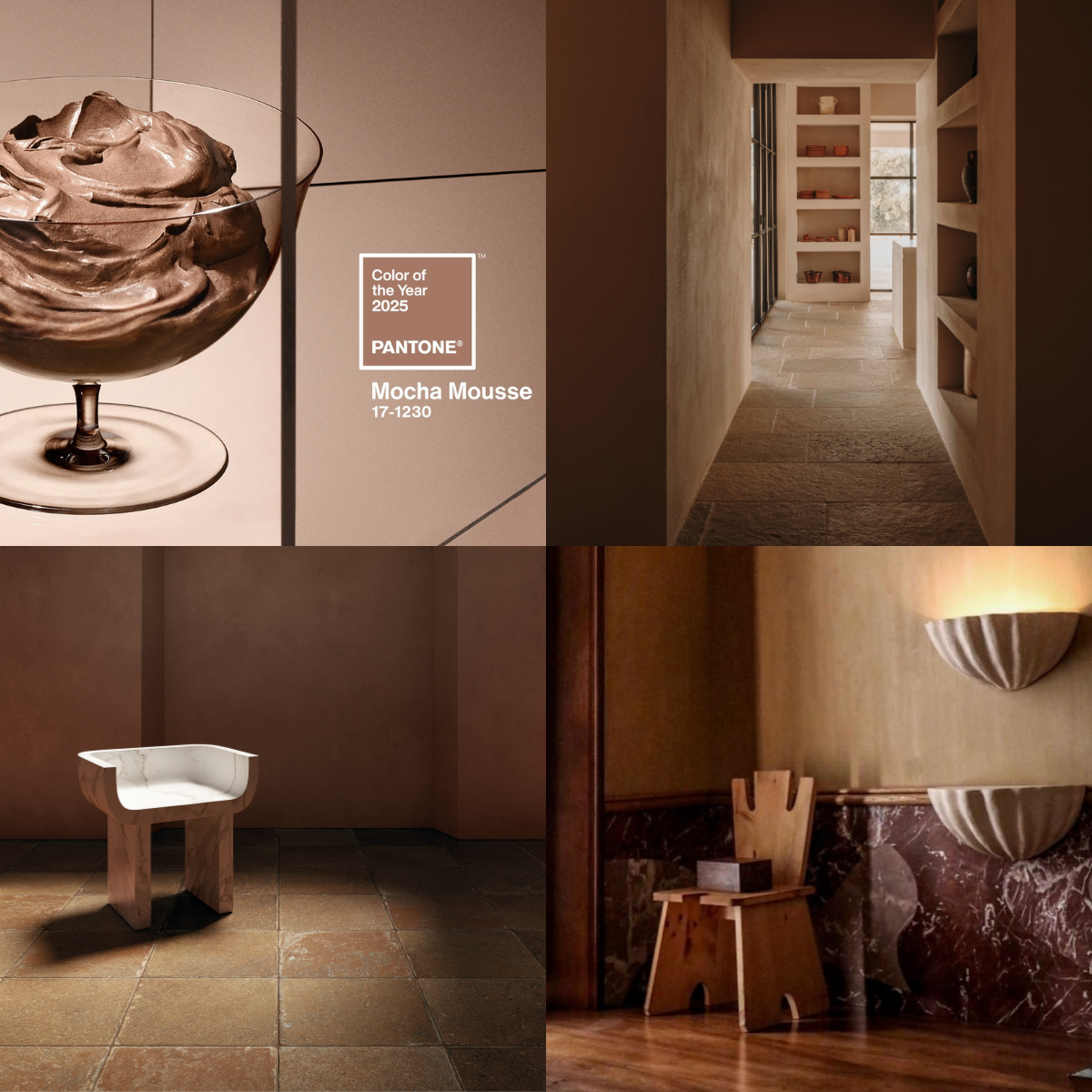 Lapicida flooring trends 2025 - Pantone Colour of the Year is Mocha Mousse