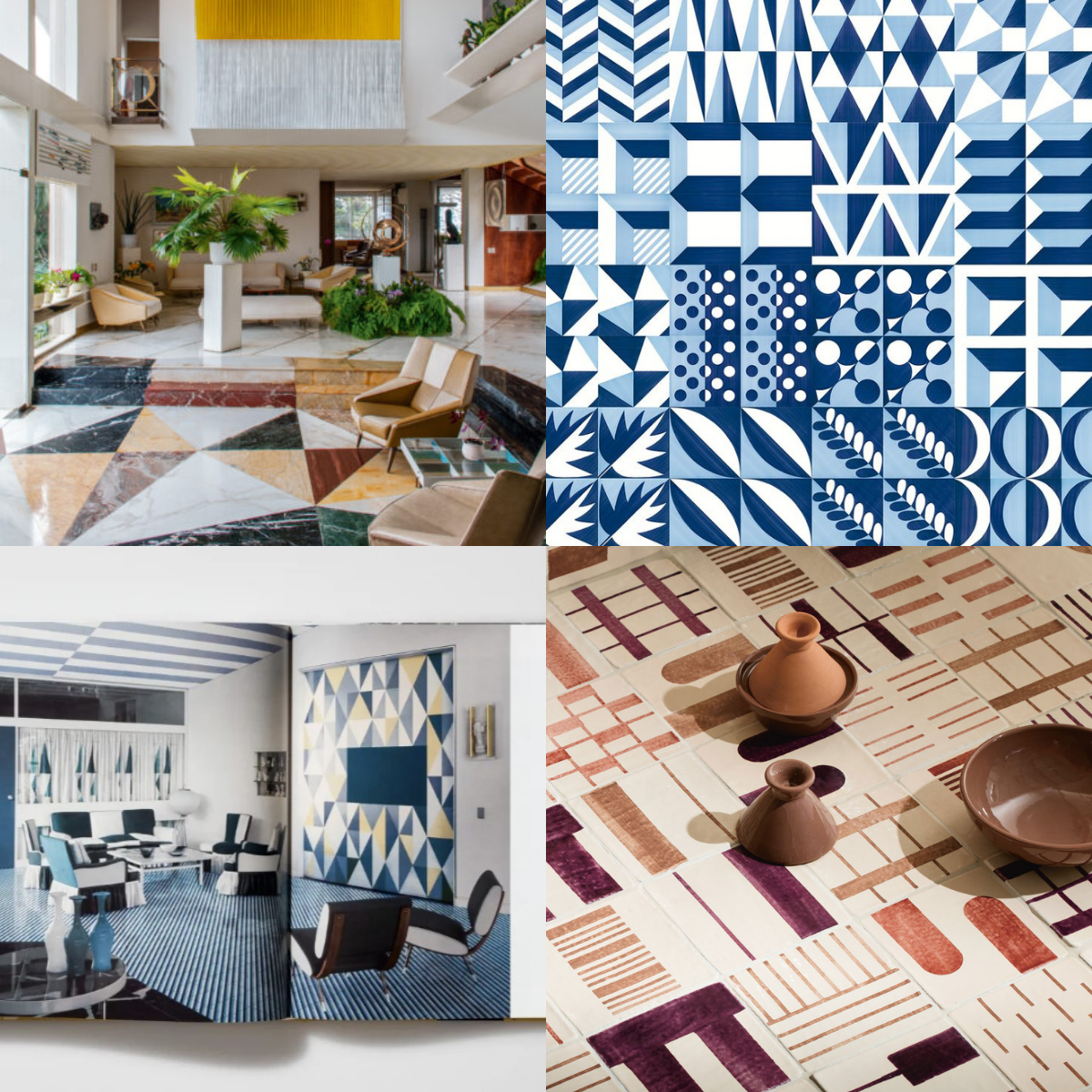 Lapicida flooring trends 2025 - swinging 60s Geometric Mosaics